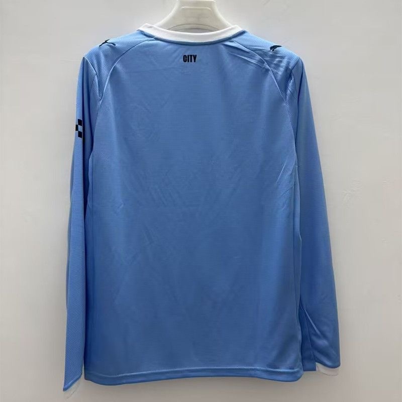 Manchester City Home Long Sleeve Football Jersey Shirt 2025/26