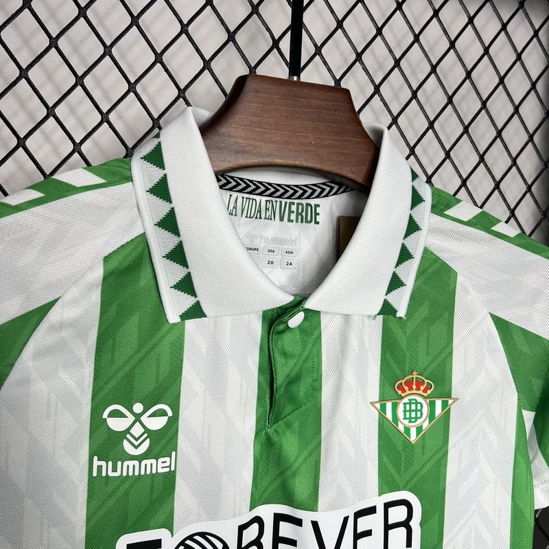 Real Betis Home Kids Kit Jersey+Shorts 2024/25