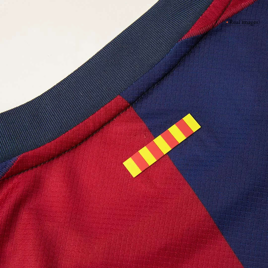 RAPHINHA #11 Barcelona Home Soccer Jersey 2024/25 - Spotify Logo Without Text