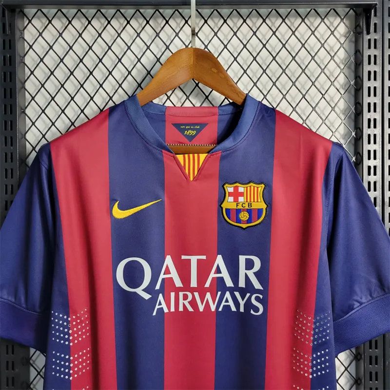 Barcelona Retro Jersey Home Soccer Shirt 2014-15