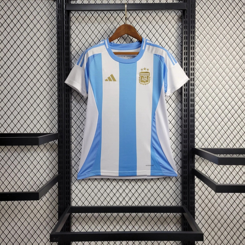 Argentina Soccer Jersey Home Women's Custom Shirt 2024
