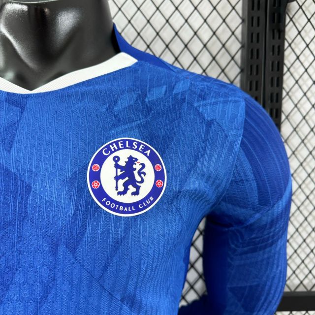Chelsea Authentic Football Jersey Home Long Sleeve Shirt 2025/26