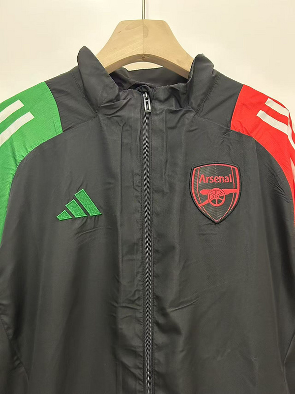 Arsenal Windbreaker Jacket Black 2025/26