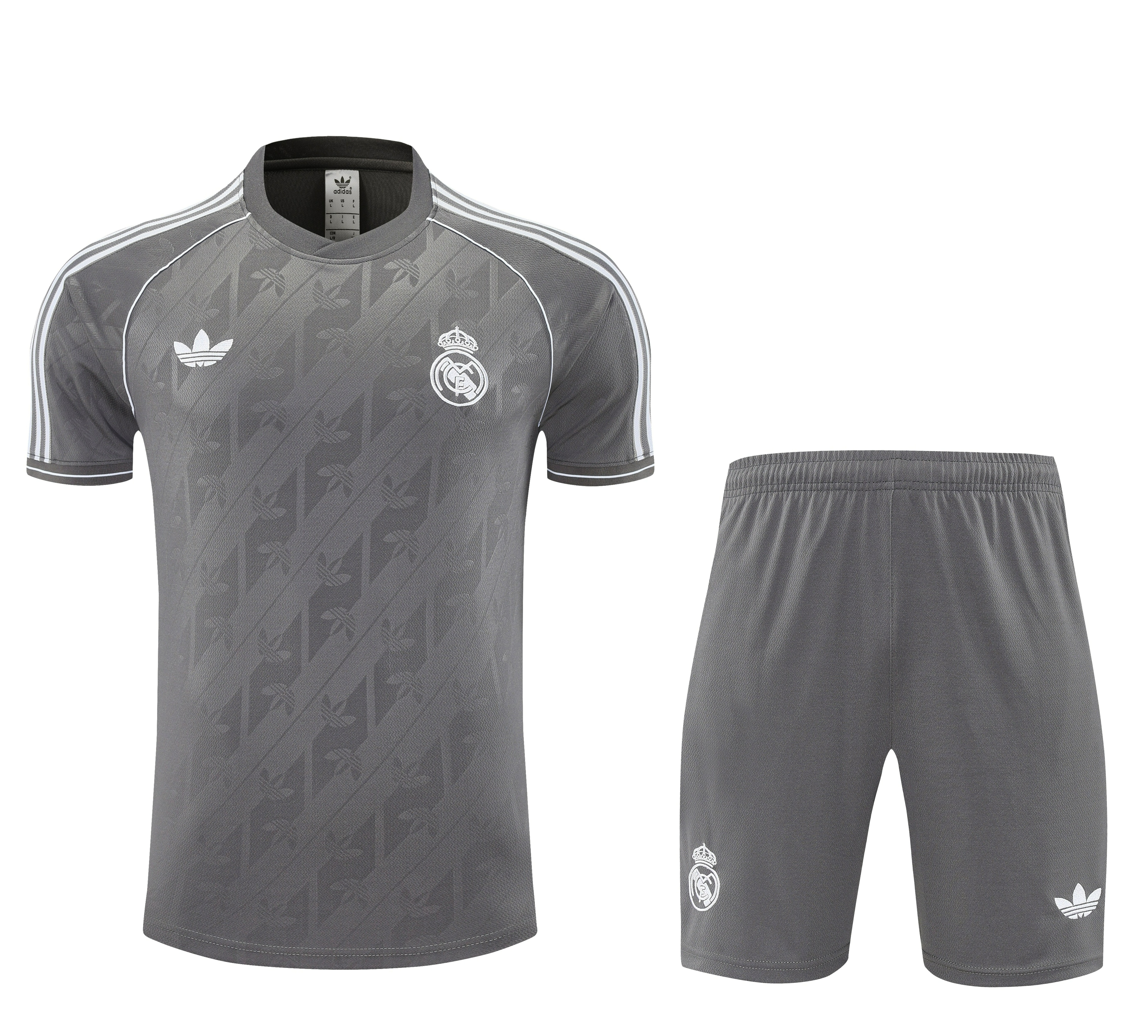 Real Madrid Training Jersey Kit Gray 2025/26