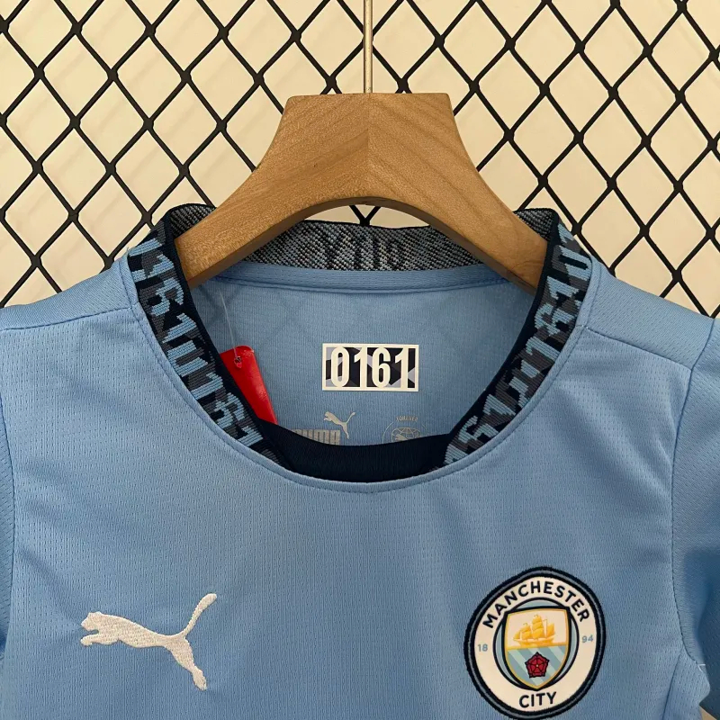 Manchester City Home Kids Kit Jersey+Shorts 2024/25