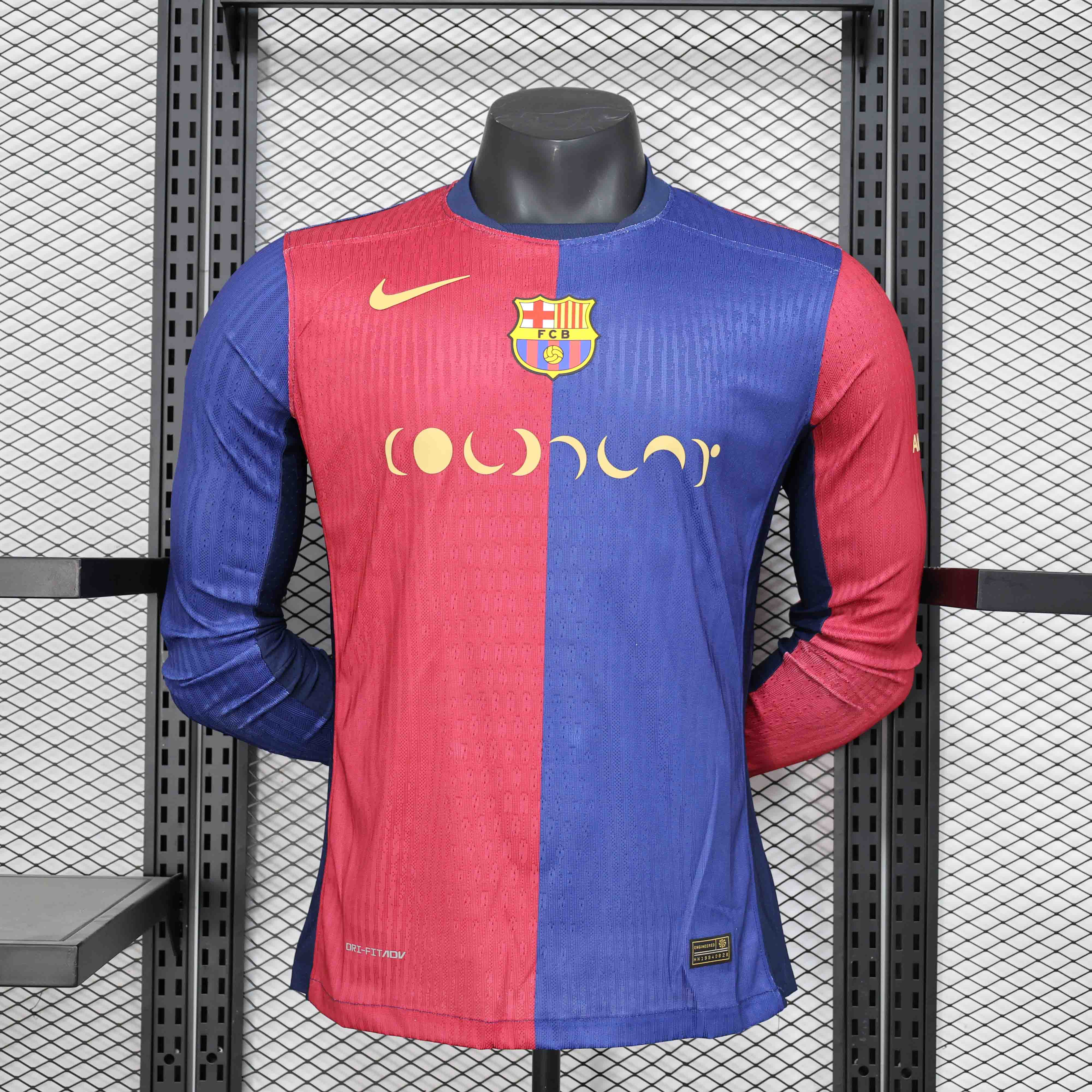 Authentic Soccer Jersey Barcelona Home x Coldplay Long Sleeve Shirt 2024/25