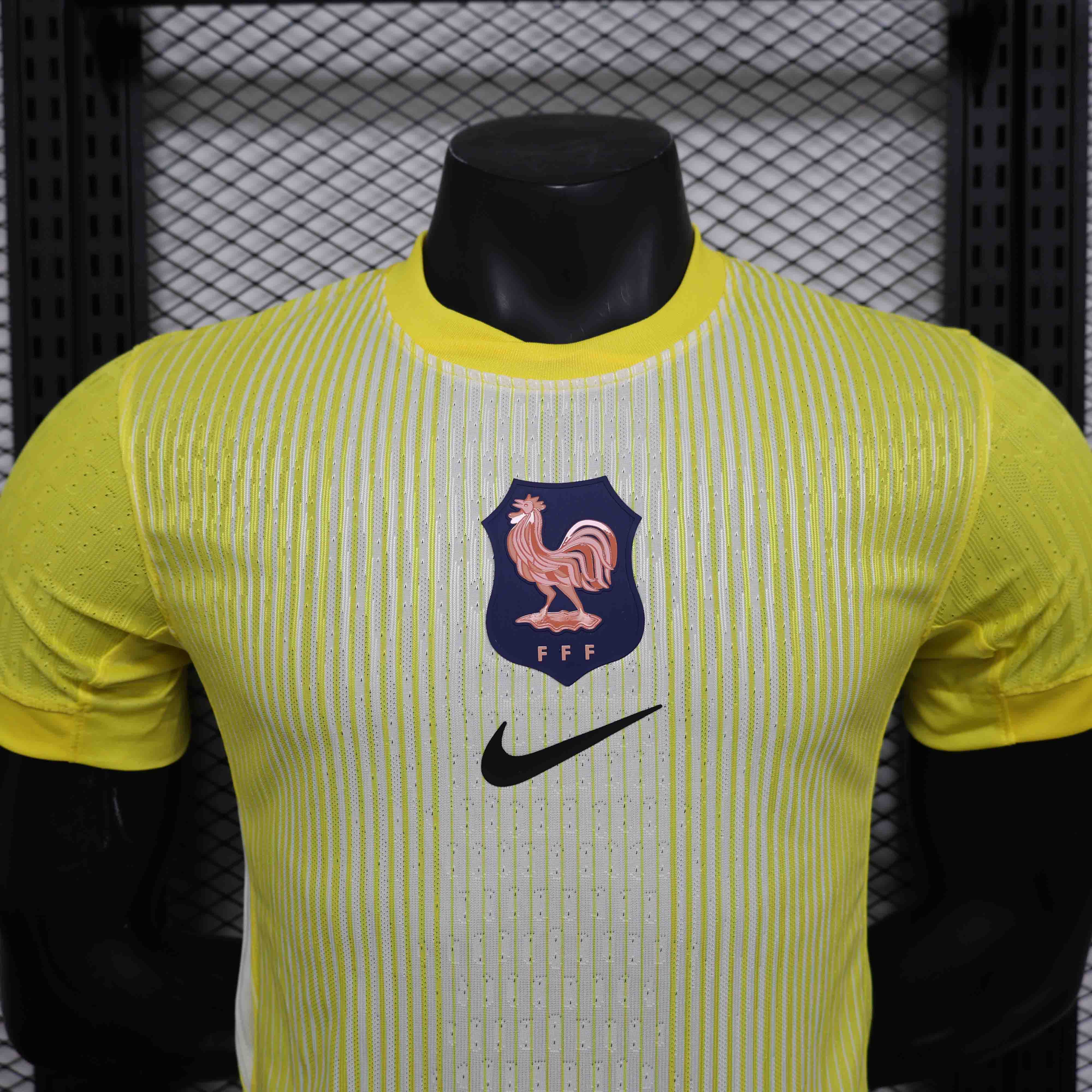France Authentic Soccer Jersey Yellow Special Edition Shirt 2025