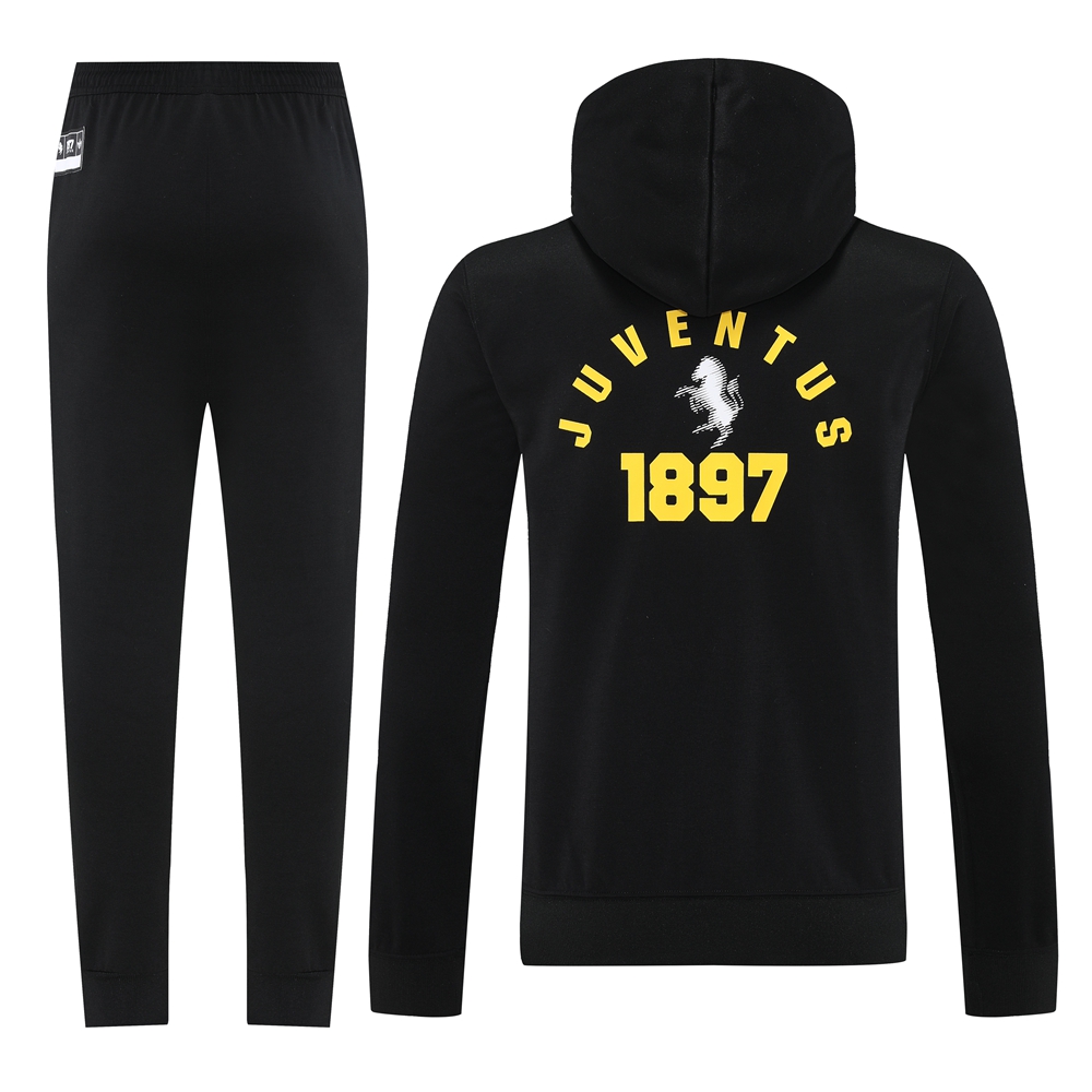 Juventus Hoodie Training Kit (Jacket+Pants) Black 2025/26