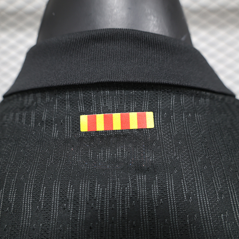 Authentic Barcelona Away Soccer Jersey Long Sleeve2024/25 - Spotify Logo Without Text