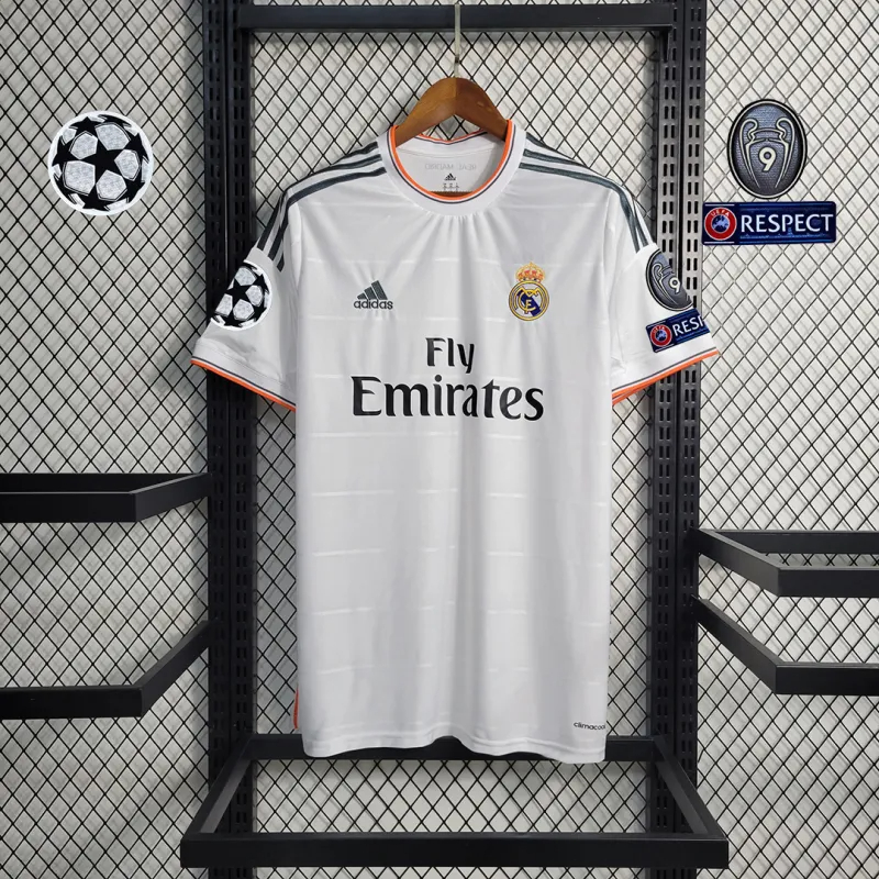Real Madrid Retro Jersey Home Custom Soccer Shirt 2013/14