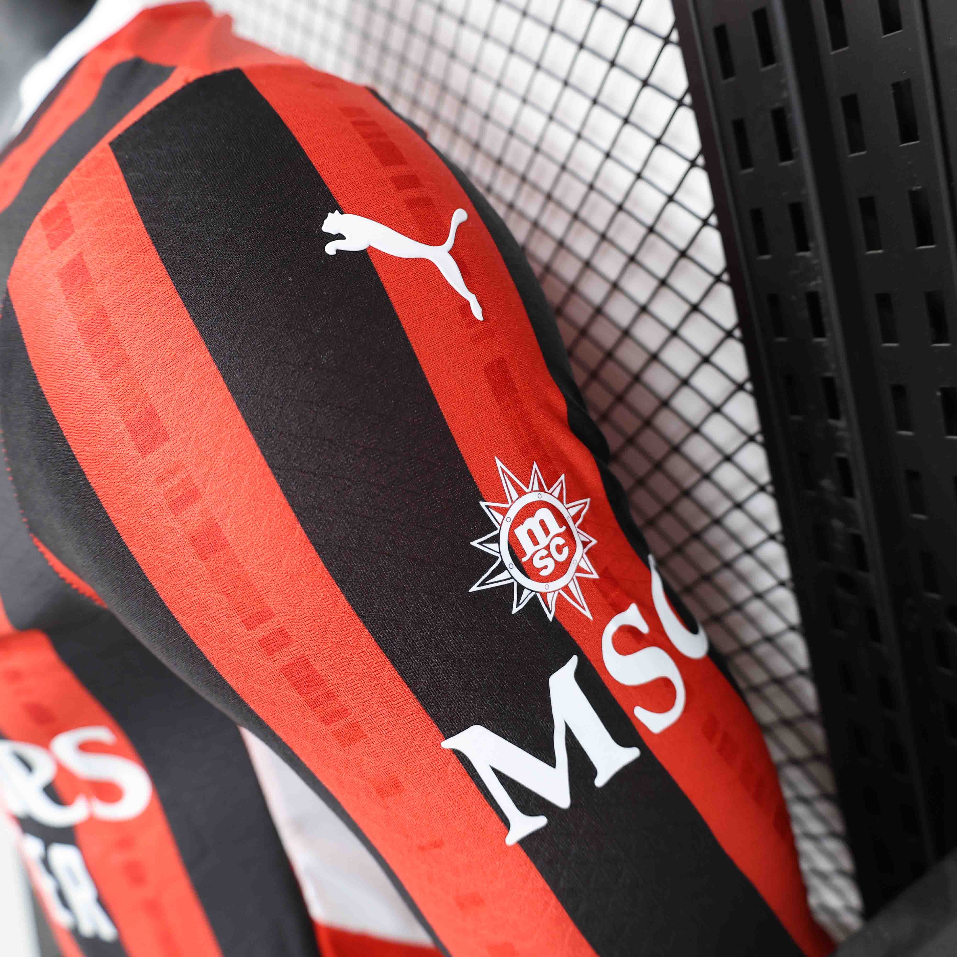 AC Milan Authentic Soccer Jersey Home Long Sleeve Shirt 2024/25