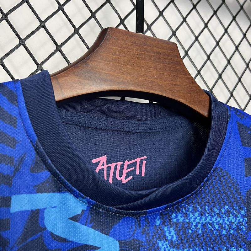 Atletico Madrid Soccer Jersey Third Away Kids Kit Jersey+Shorts 2024/25