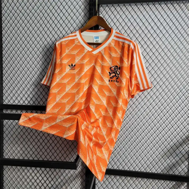 Netherlands Retro Jersey Custom Home Soccer Jersey 1988