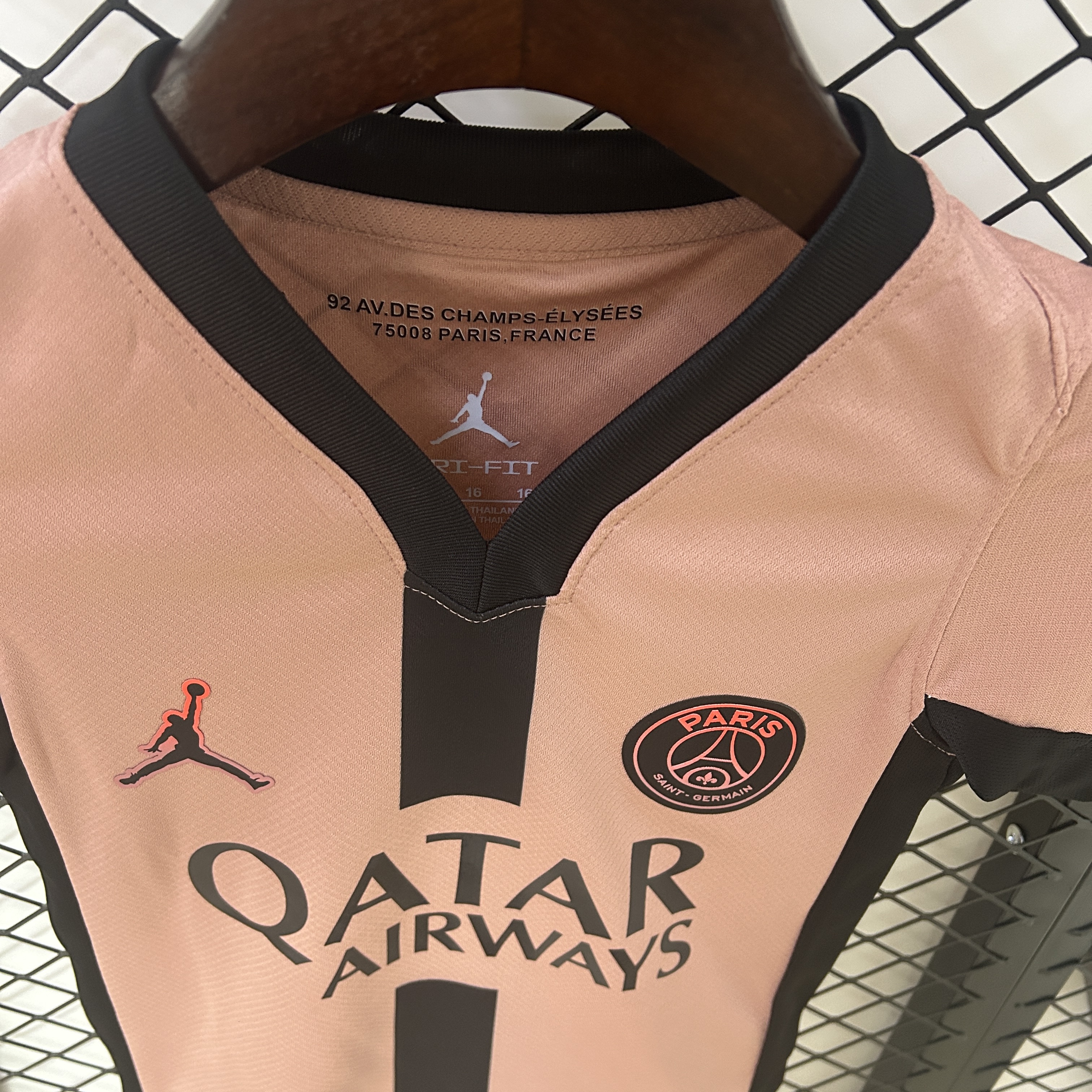 PSG Soccer Jersey Third Away Kids Kit Jersey+Shorts 2024/25