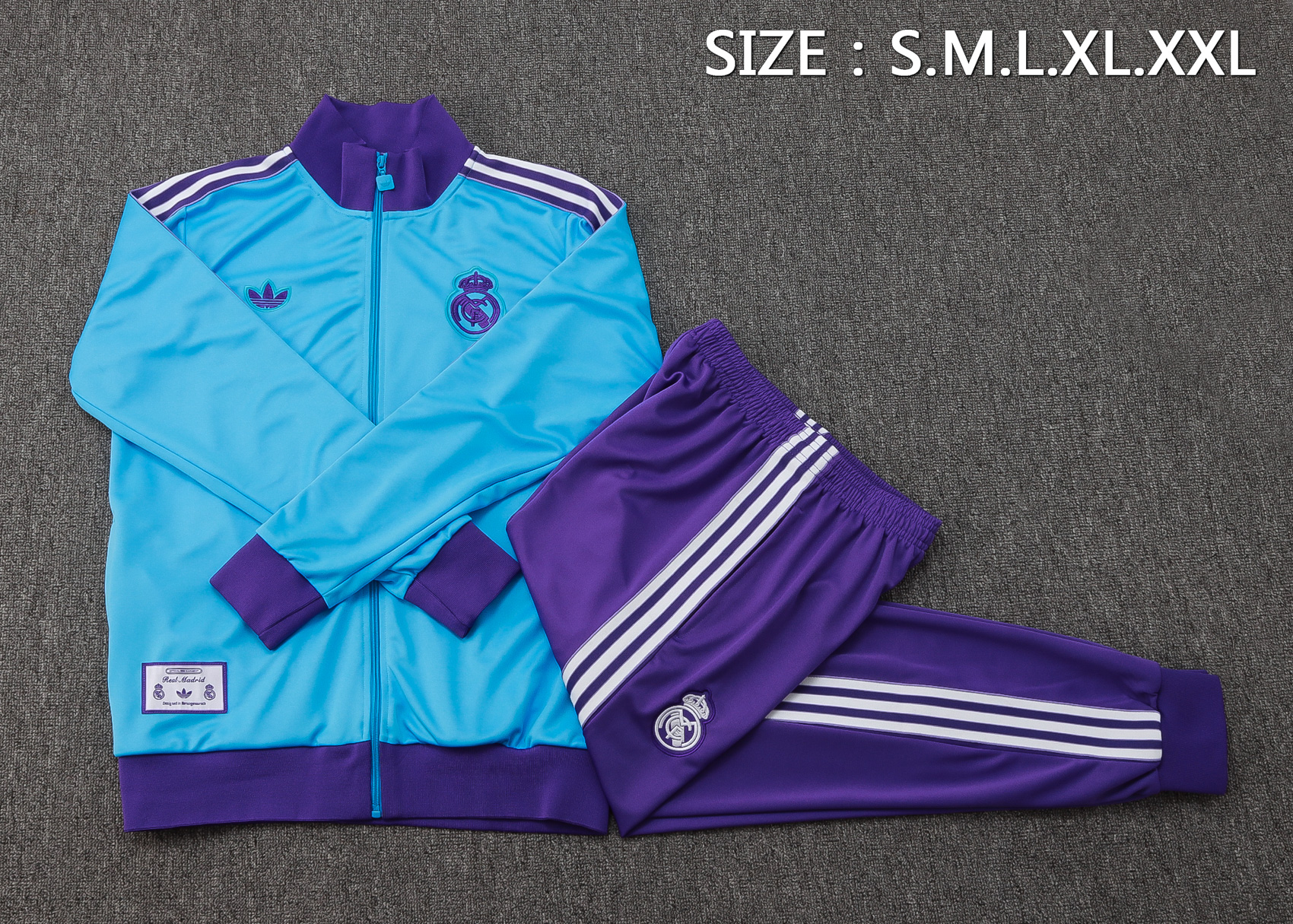Real Madrid Training Kit (Jacket+Pants) Light Blue 2025/26