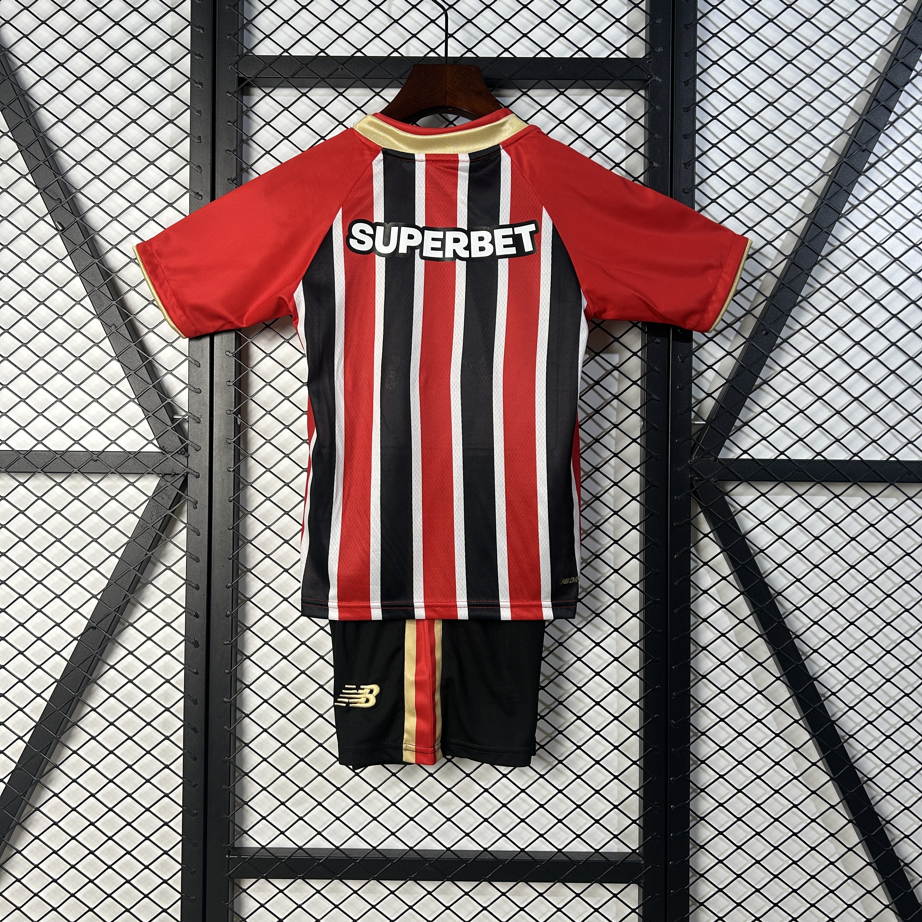 Sao Paulo FC Soccer Jersey Away Kids Kit Jersey+Shorts 2025