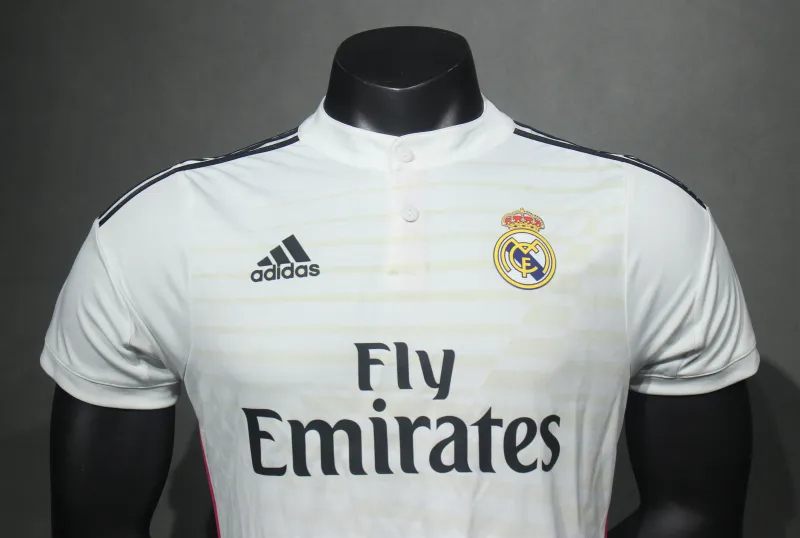 Real Madrid Authentic Retro Jersey Home Soccer Shirt 2014/15