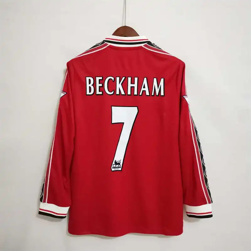 Manchester United Retro Home Long Sleeve Football Jersey Shirt 1998/99