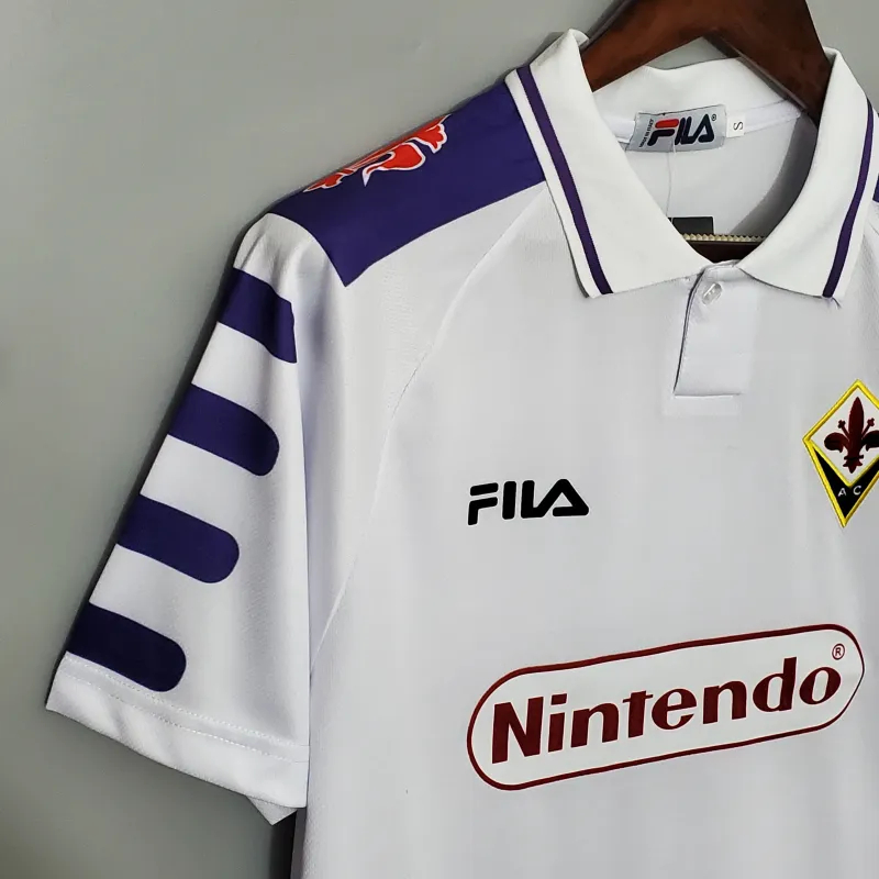 Fiorentina Retro Soccer Jersey Away Custom Shirt 1998/99