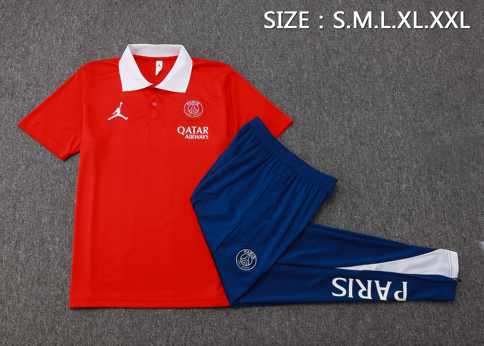PSG Training Kit (Polo+Pants) Red 2025/26