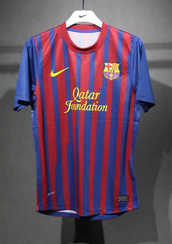 Authentic Barcelona Retro Jersey Home Soccer Shirt 2011-12