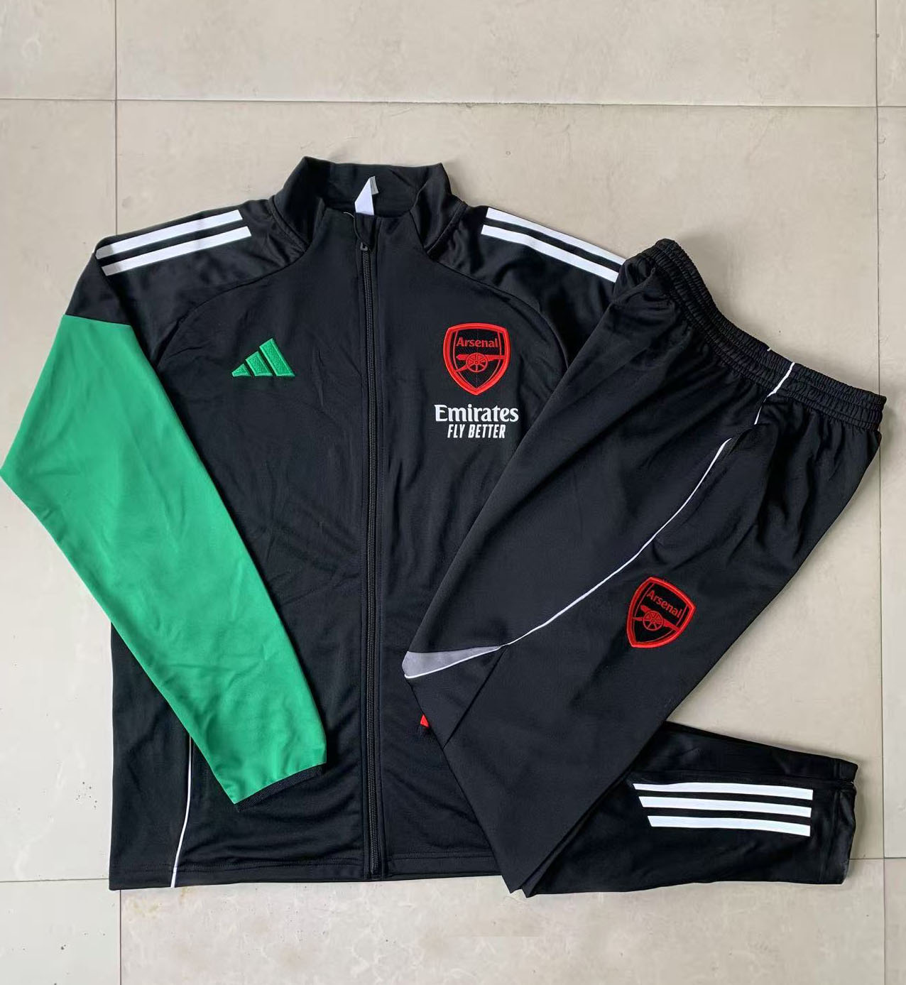 Kids Arsenal Training Kit (Jacket+Pants) Black 2025/26