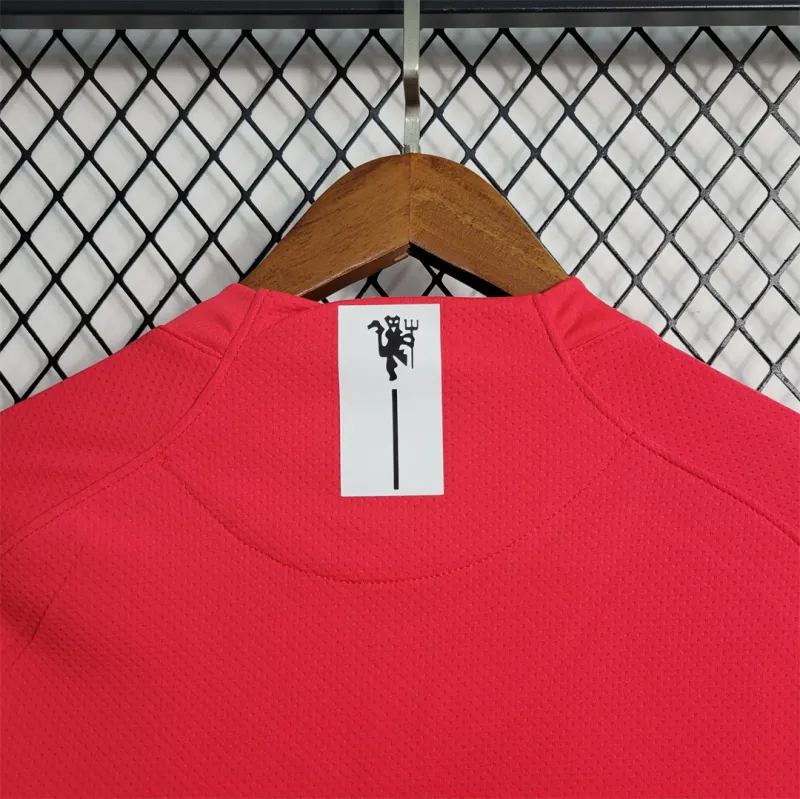 Manchester United Retro Home Long Sleeve Football Jersey Shirt 2007/08