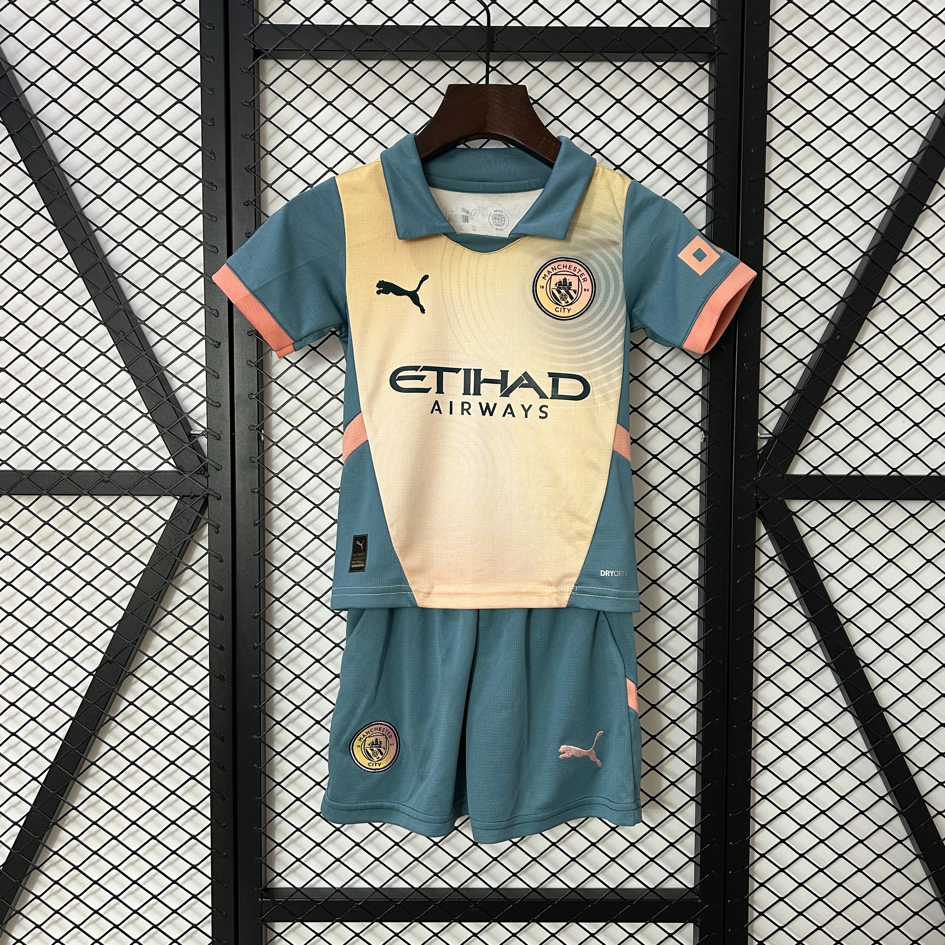Manchester City Fourth Away Kids Kit Jersey+Shorts 2024/25