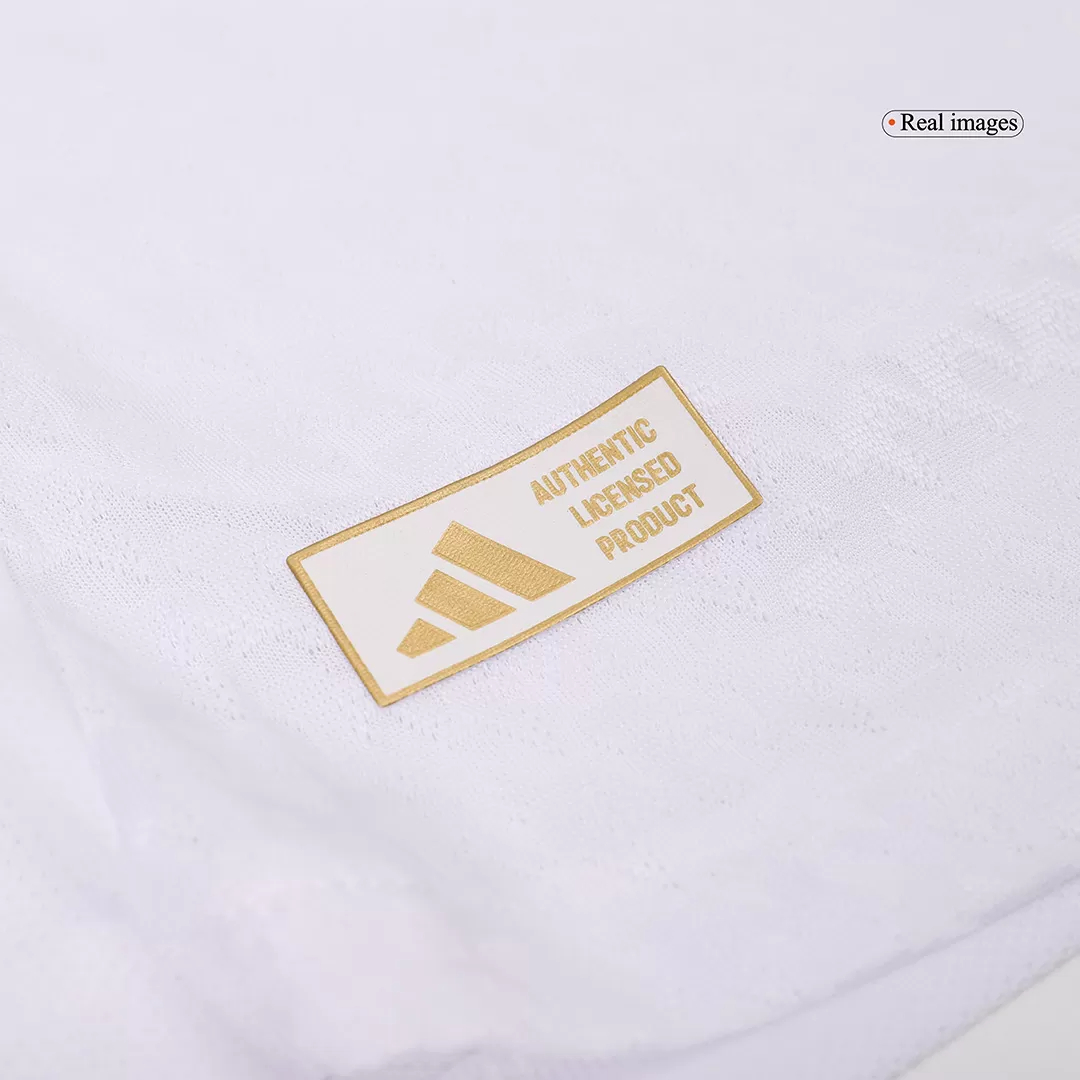 Real Madrid Authentic Soccer Jersey Home Long Sleeve Shirt 2024/25