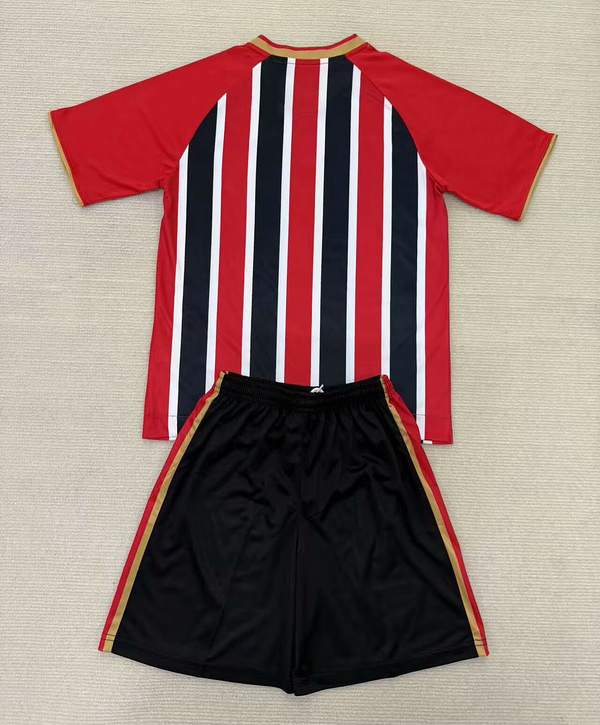 Sao Paulo FC Soccer Jersey Away Kids Kit Jersey+Shorts 2025 - Without Sponsor