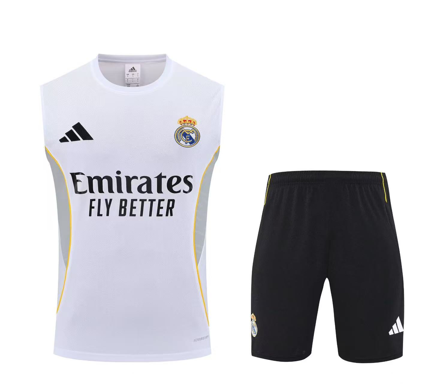 Real Madrid Sleeveless Training Kit White 2025/26
