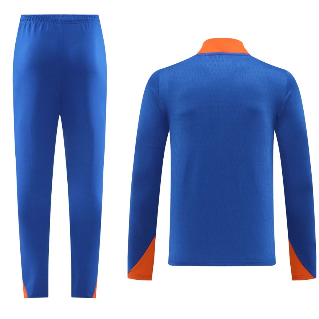 Netherlands Zipper Sweat Kit (Top+Trouser) Blue 2024