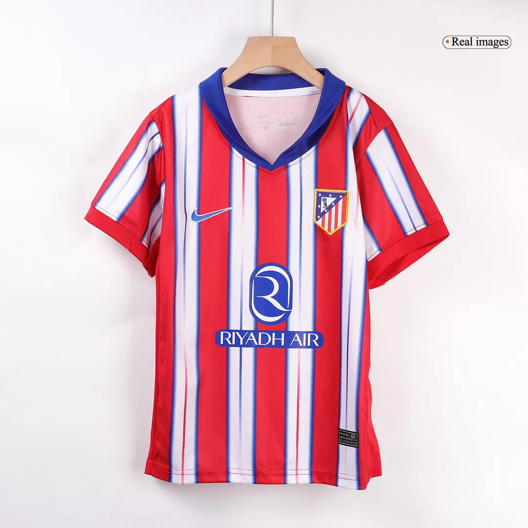Atletico Madrid Soccer Jersey Home Kids Kit Jersey+Shorts 2024/25