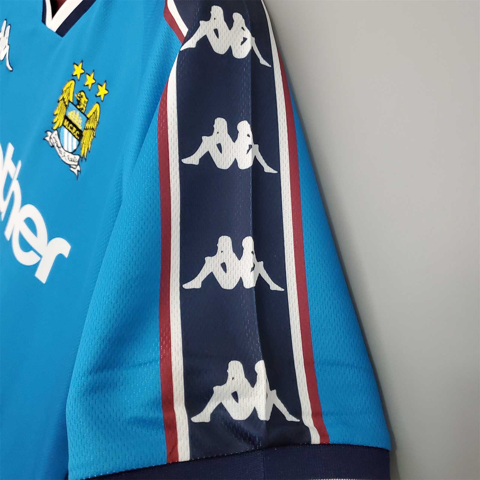 Manchester City Retro Home Football Jersey Shirt 1997/99