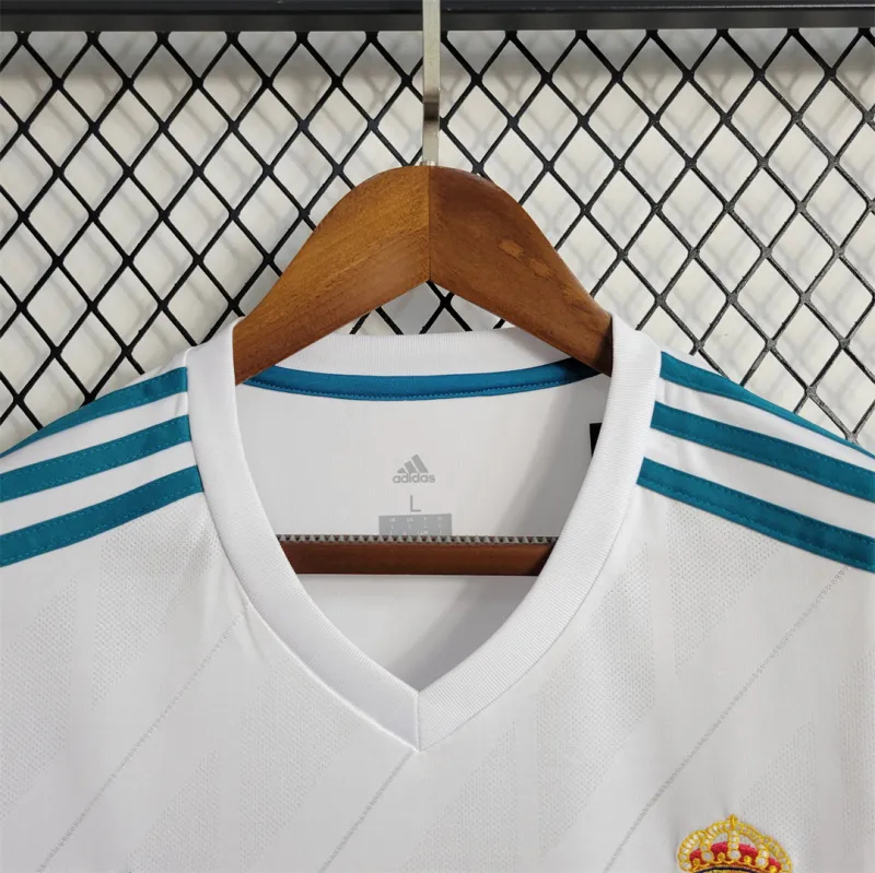 Real Madrid Retro Jersey Home Custom Soccer Shirt 2017/18