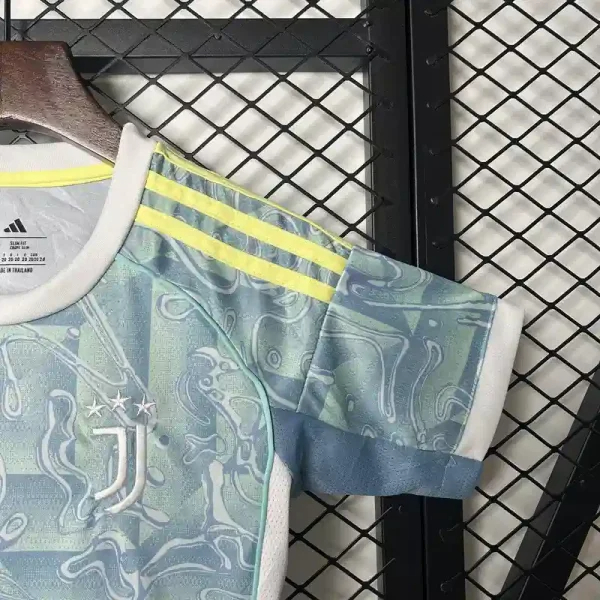 Juventus Soccer Jersey Away Kids Kit Jersey+Shorts 2025/26