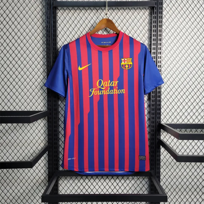 Barcelona Retro Jersey Home Soccer Shirt 2011-12