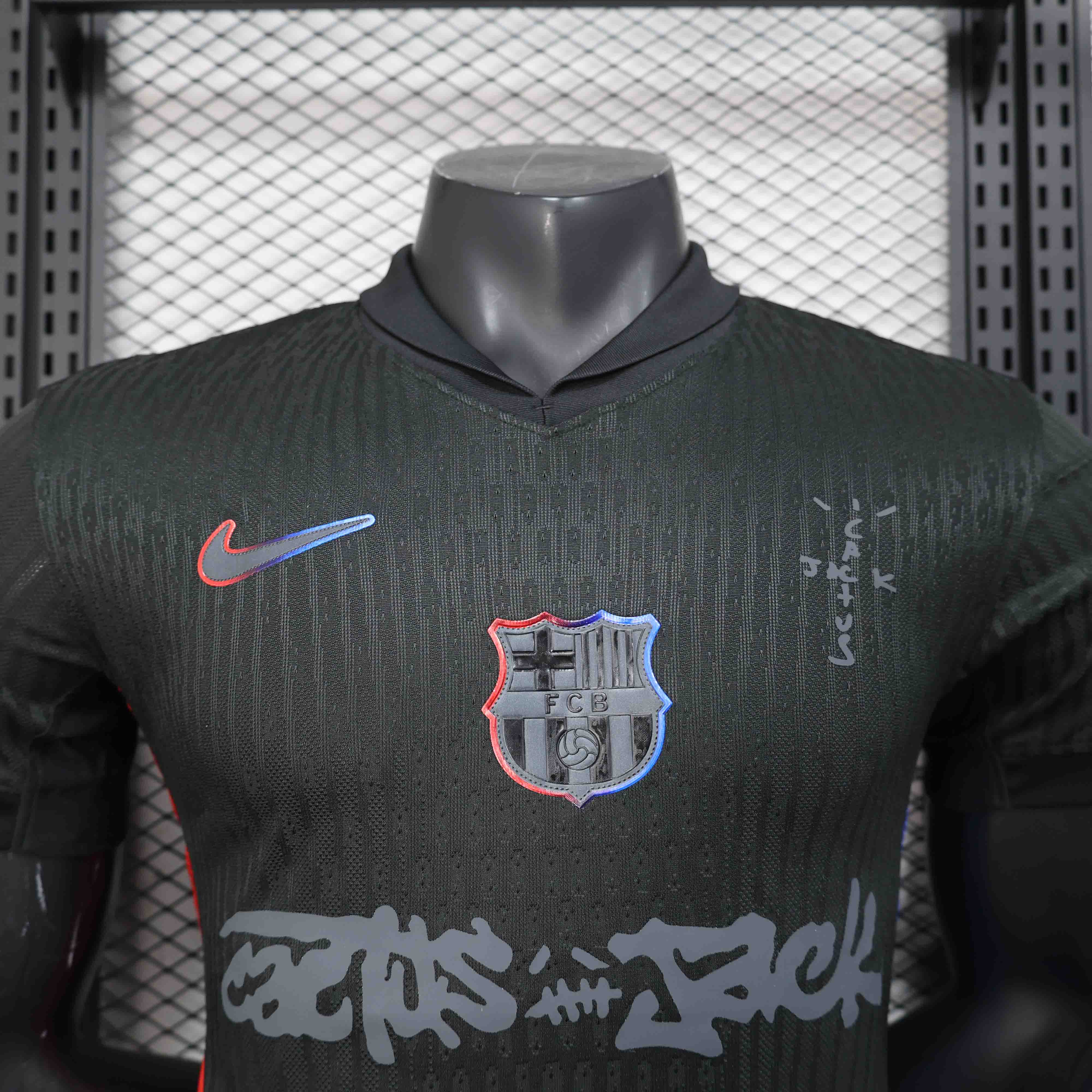 Authentic Soccer Jersey Barcelona Away x Travis Scott Shirt 2024/25