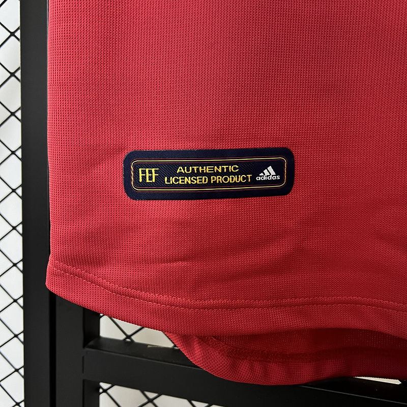 Spain Retro Soccer Jersey Home Custom Shirt 2000