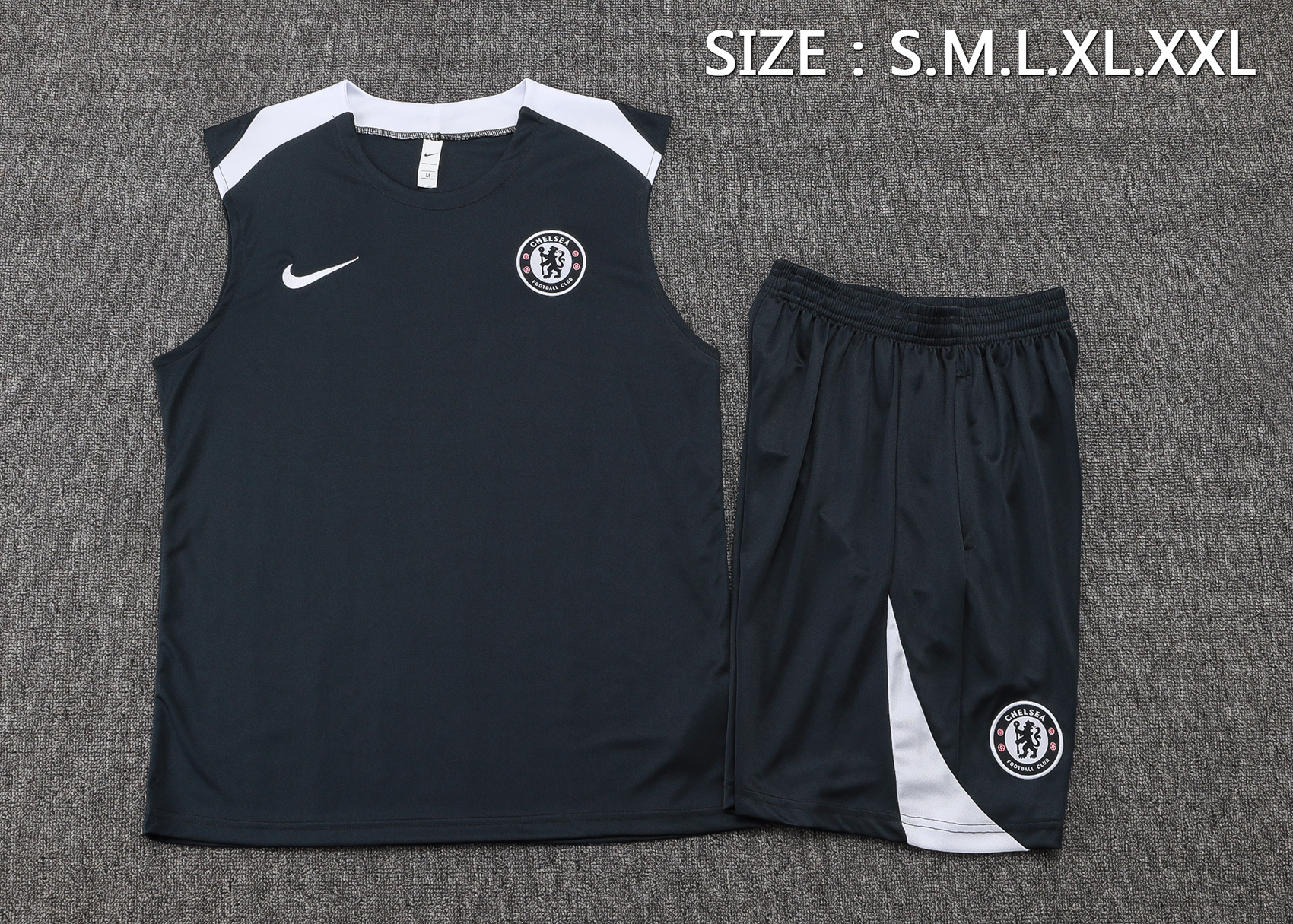 Chelsea Sleeveless Training Kit Gray 2025/26