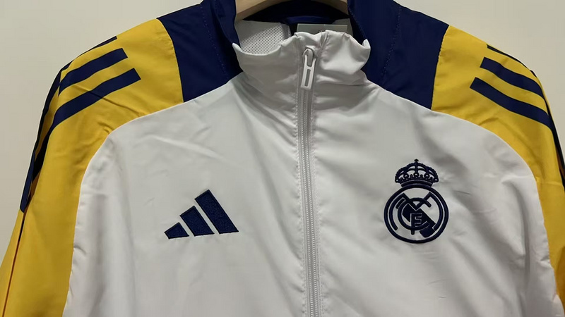 Real Madrid Windbreaker Jacket White 2025-26