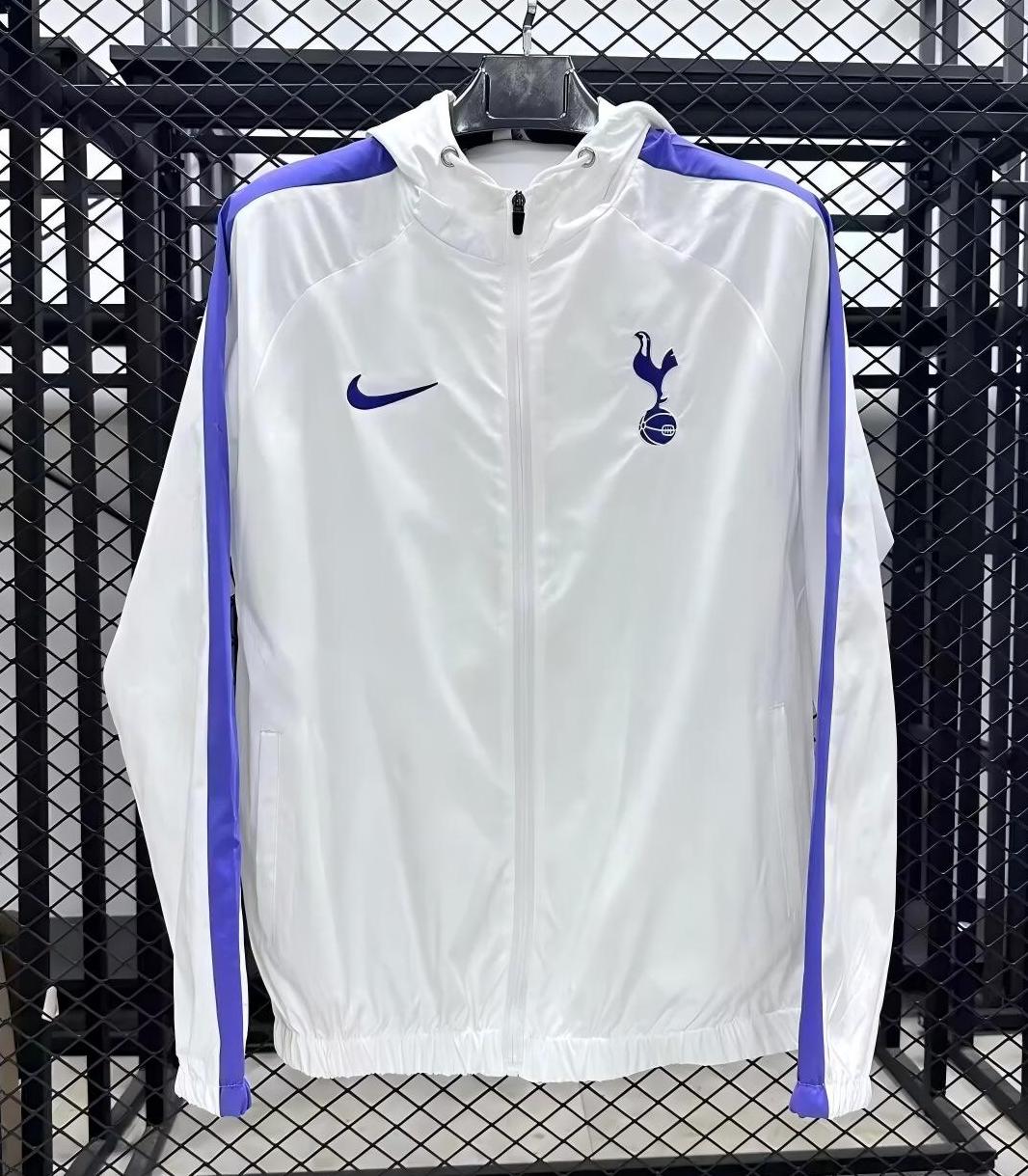 Tottenham Hotspur Windbreaker Jacket Black White 2025/26