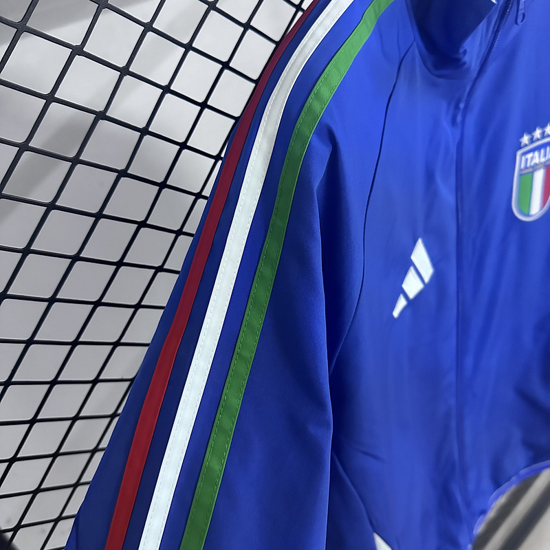 Italy Reversible Double-Sides Windbreaker Jacket Blue&White 2025