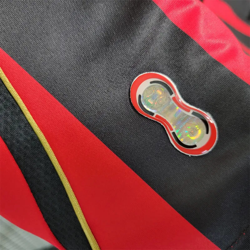 Maldini #3 AC Milan Retro Soccer Jersey Home Long Sleeve Shirt 2006/07