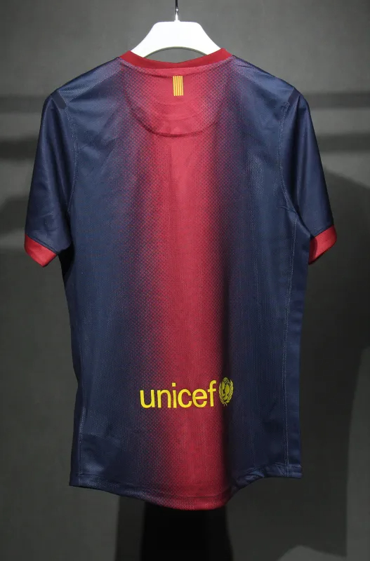 Authentic Barcelona Retro Jersey Home Soccer Shirt 2012-13