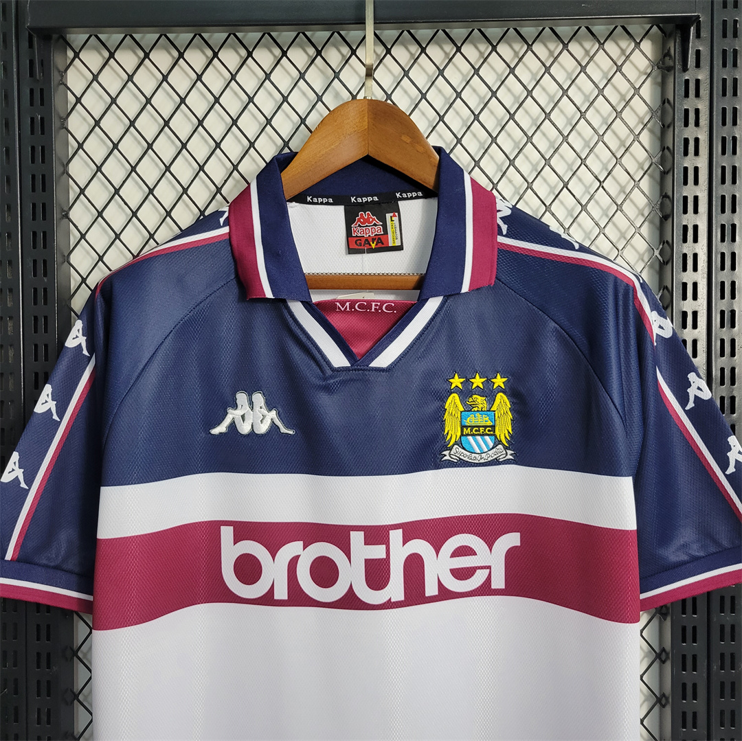 Manchester City Retro Away Football Jersey Shirt 1997/98