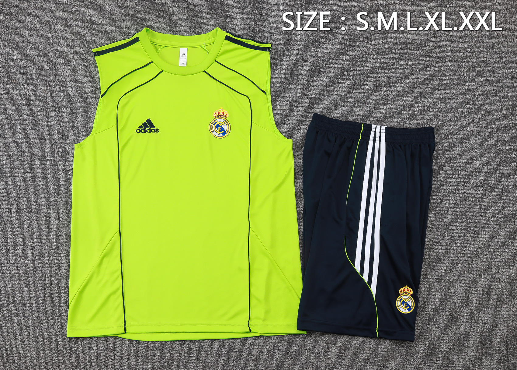 Real Madrid Sleeveless Training Kit Green 2025/26