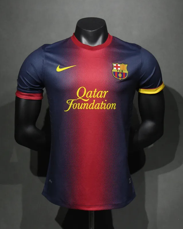 Authentic Barcelona Retro Jersey Home Soccer Shirt 2012-13