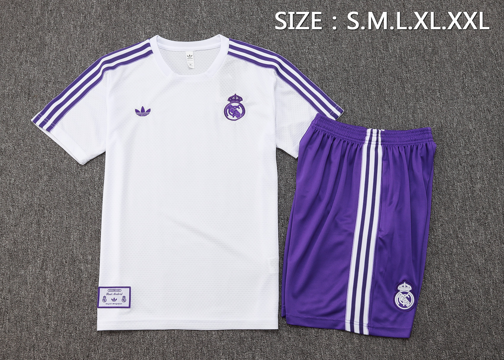 Real Madrid Training Jersey Kit White&Purple 2025/26