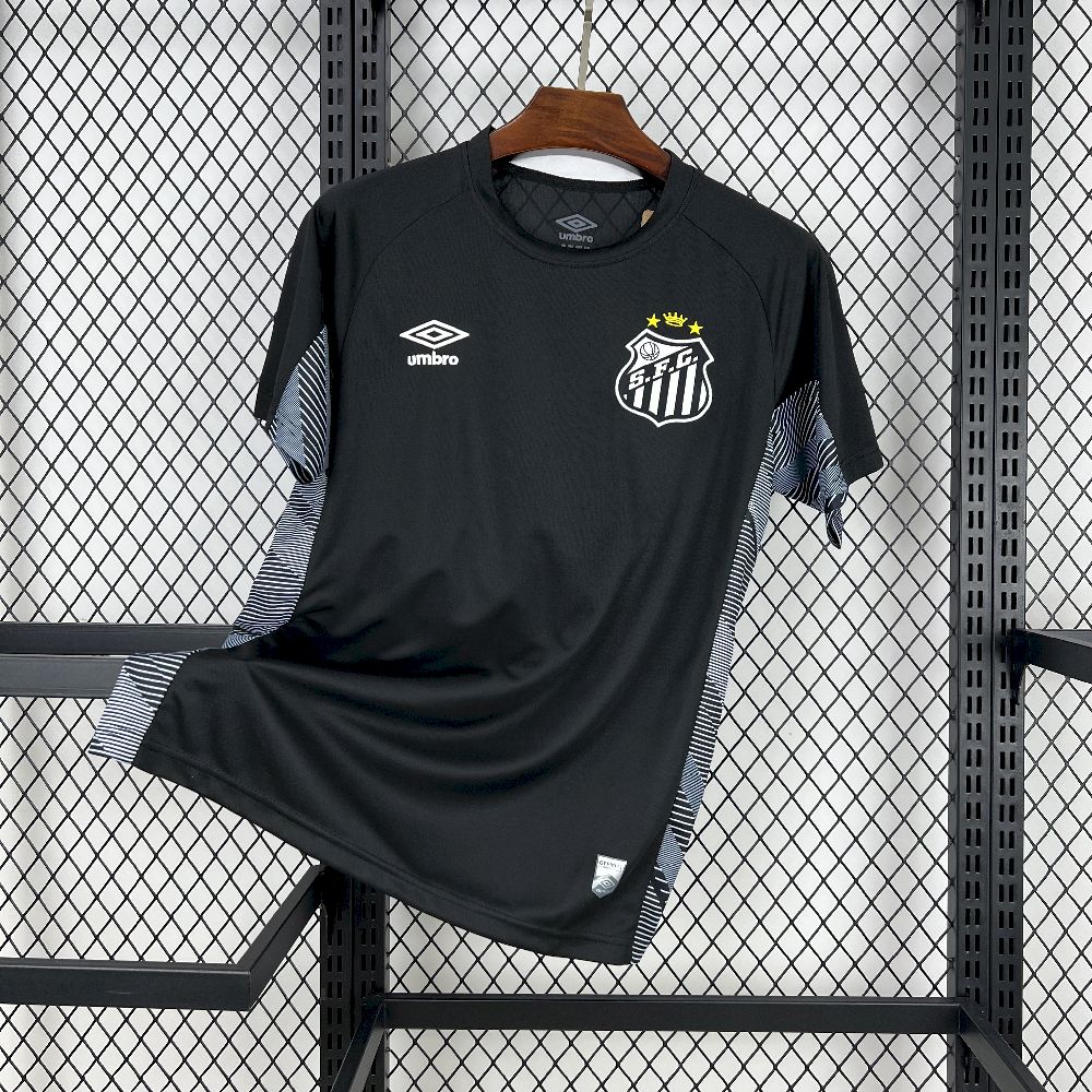 Santos FC Soccer Jersey Black Goalkeeper Custom Shirt 2025